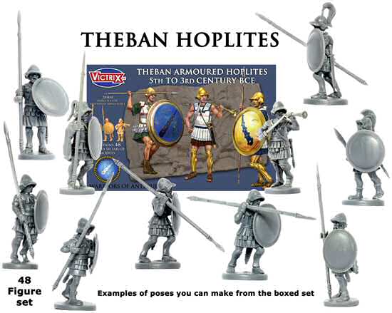 28mm Victrix Theban armoured hoplites 5° to 3° century CBE 