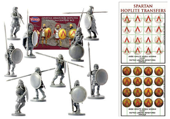 Spartan armored hoplites