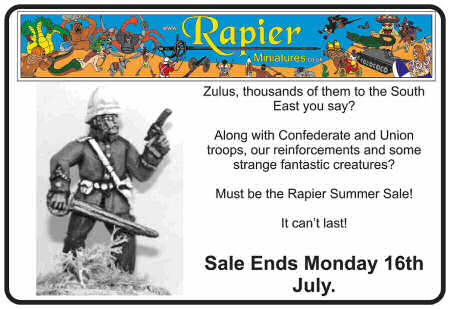 Rapier Miniatures sale