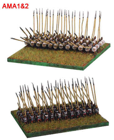 Macedonian pikemen advancing