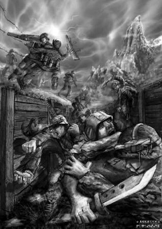Combat in the trenches