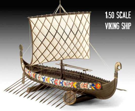 Plastic Viking ship