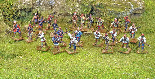 INDIAN WAR PARTY 28mm Metal Miniature Figures