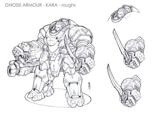 Kara in Gnosis Armor