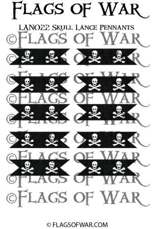 Skull and Cross Bones Pennants