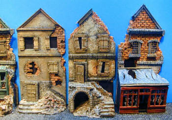 Destroyed facades