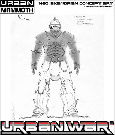 Neo-Iskandrian Powered Armour 3D Sculpt WIP 1