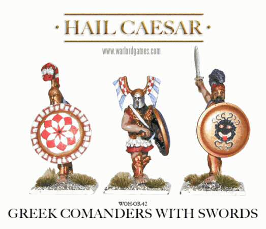 Greek commanders with swords