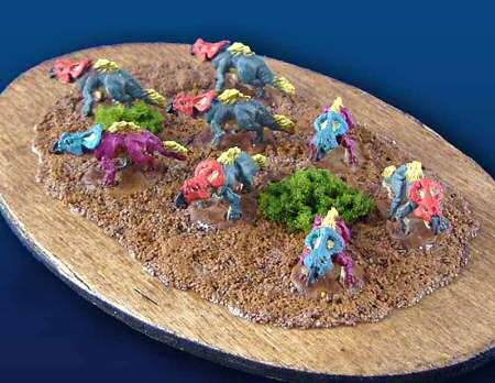 Herd of 8 Protoceratops