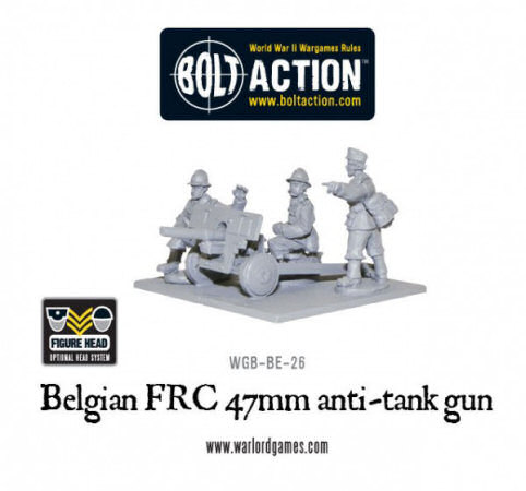 Belgian Army FRC 47mm anti-tank gun