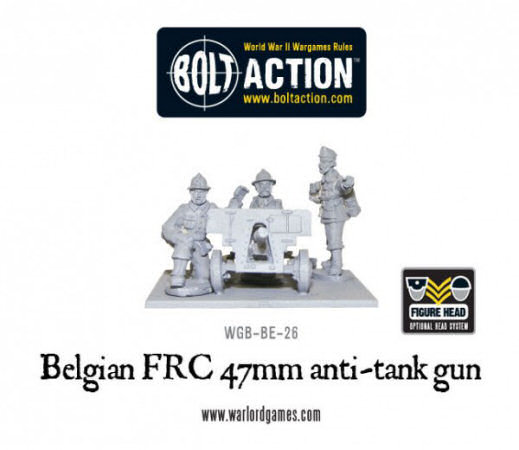 Belgian Army FRC 47mm anti-tank gun