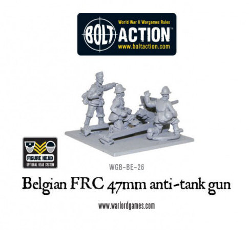 Belgian Army FRC 47mm anti-tank gun