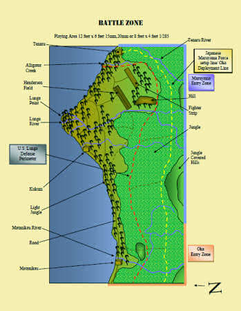 Battle for Henderson Field map