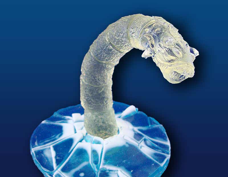 Giant Ice Worm (blue base)