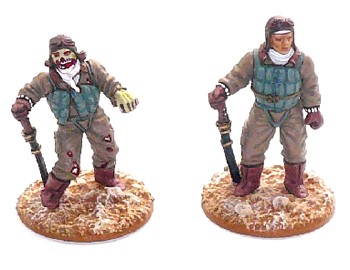 28mm Japanese Fighter Pilot and Zombie