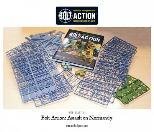 Bolt Action – Assault On Normandy – Jeu De Figurines + Livre – Warlords Games – Neuf