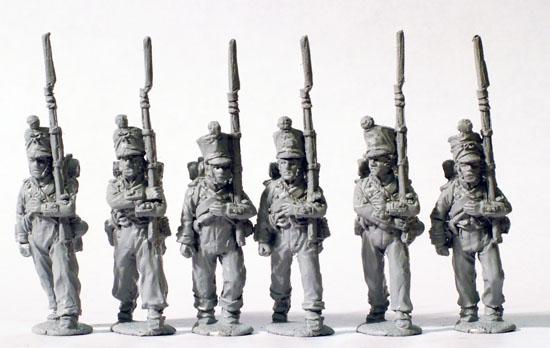 FN 158 - Fusiliers in pre-1812 campaign dress, March Attack
