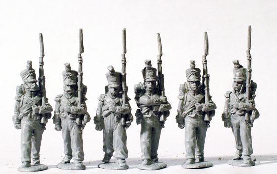 FN 159 - Voltigeurs/ Grenadiers in pre-1812 campaign dress, March Attack