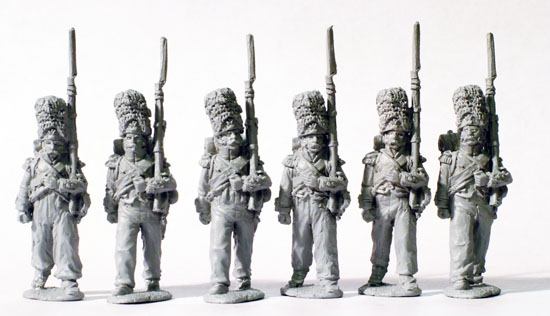 FN 160 - Grenadiers in pre-1812 campaign dress, bearskins, March Attack