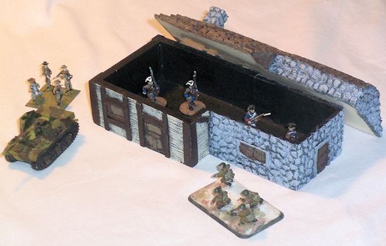 Foxhole Terrain 15mm WWII Wood/Stone Building