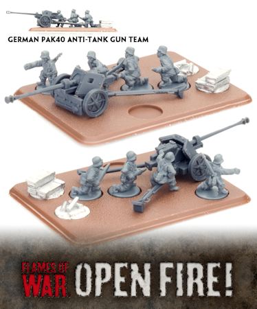 German PaK40 Anti-tank Gun Team