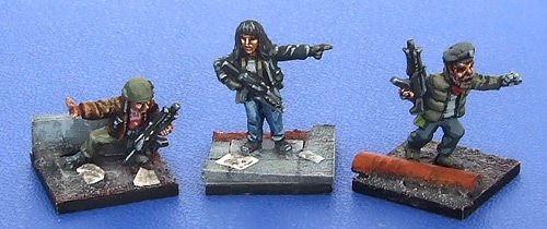 15mm Sci-Fi Insurgents – Leaders (6 pcs) – Insurgent's commanders – 3 poses