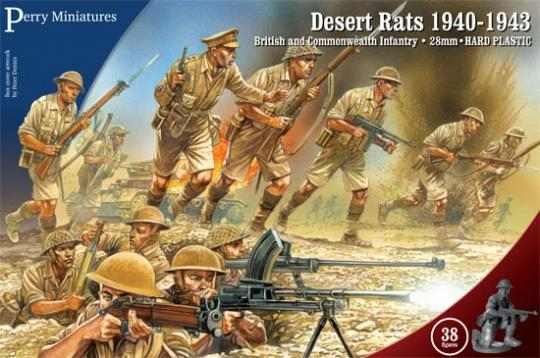 PERRY 28MM HARD PLASTIC WWII INFANTRY – Desert Rats