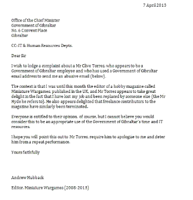 Response to email