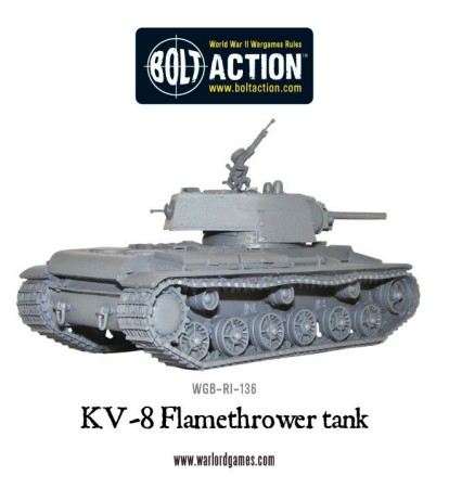 KV-8 flamethrower tank
