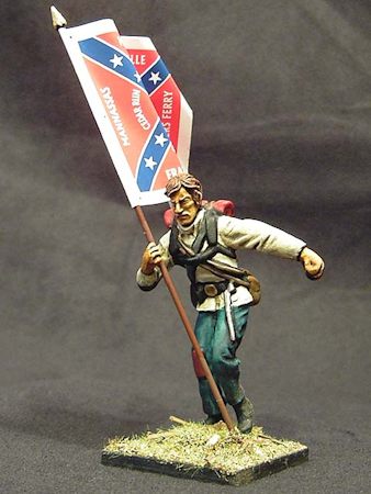 Confederate color bearer