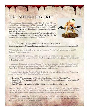 Taunting Rules sample