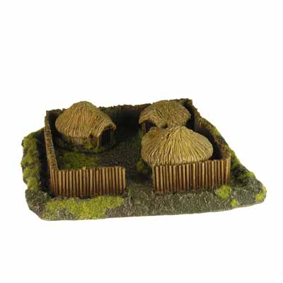 Farm with huts