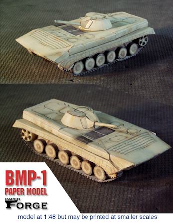 BMP-1 Paper Model (Enhanced LoD)