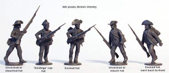 Plastic British AWI infantry