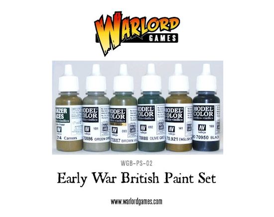 Early War British paint set