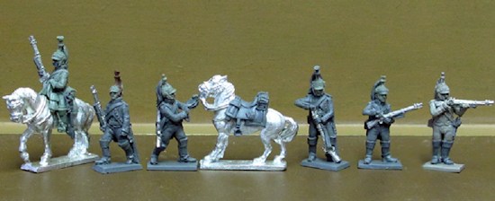 18mm AB French skirmishing dragoons