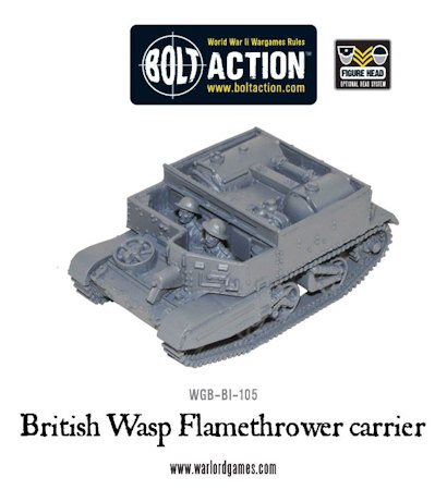 Wasp flamethrowing carrier