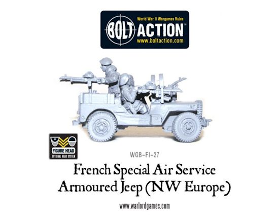 French SAS armored Jeep