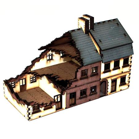 15mm WWII building