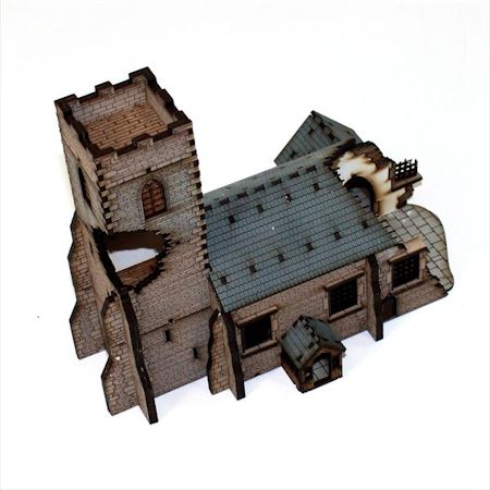 15mm WWII building