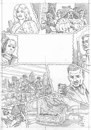 Pencil Sketch of Cover Art – by Gary Dumm