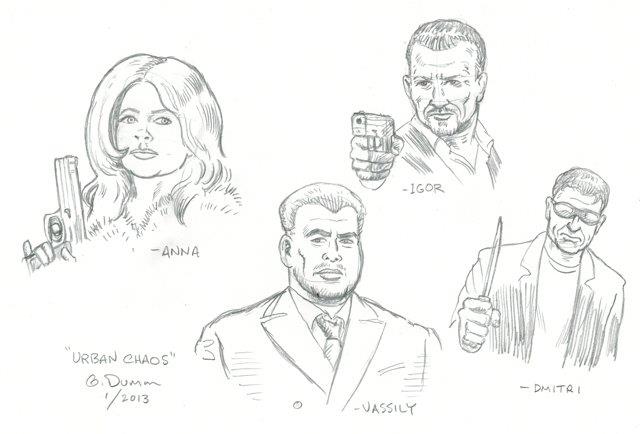 Russian Mobster Concept Sketches