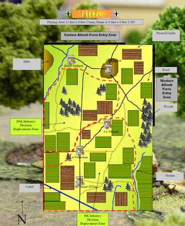 Counterattack at Vire map