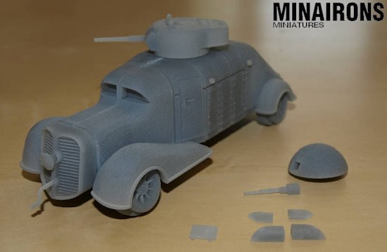 Truck with tank turret