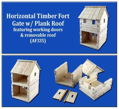 Acheson Creations Gate with Plank Roof