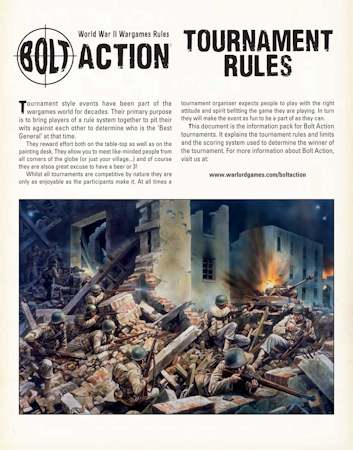 Bolt Action tournament pack
