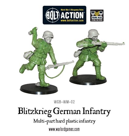 WGB-WM-02 WWII Early war Germans Blitzkrieg German infantry 28mm Warlord Games Bolt Action 