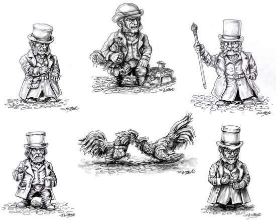 Olleys Armies Miniatures Steampunk & Victorian Kickstarter Miniatures Set 4