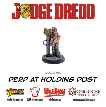 Perp at holding post