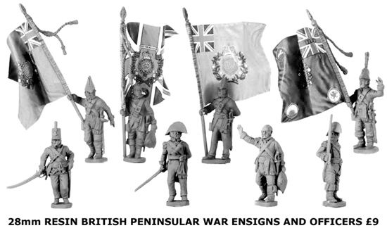 28mm British ensigns and officers